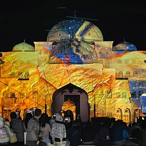 The nightly Qasr Al Watan Palace in Motion Show